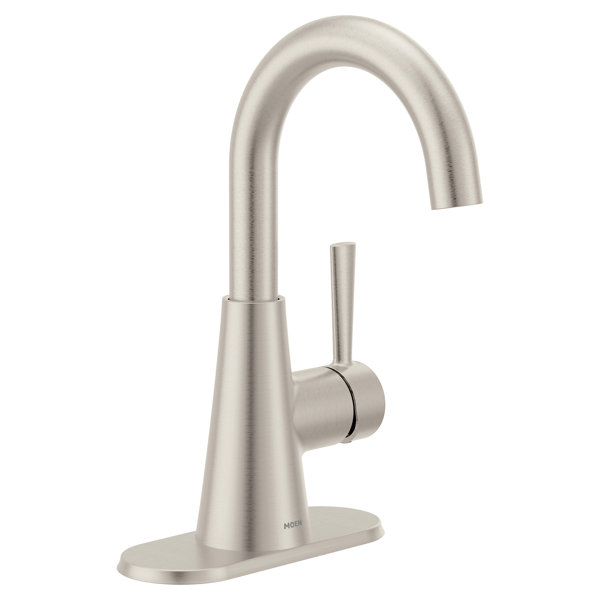 Moen Ronan Single Handle High Arc Bathroom Faucet with PushDown Drain